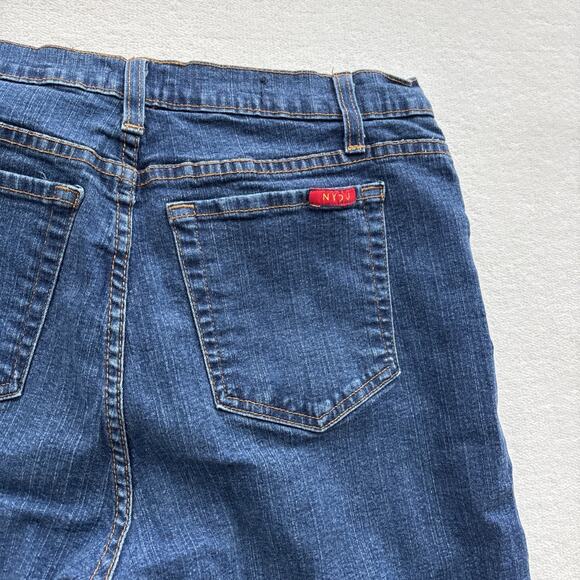 NYDJ Tummy Tuck Jeans Women Size 12 Bootcut Blue Denim Slimming Style 4000 - Picture 14 of 14
